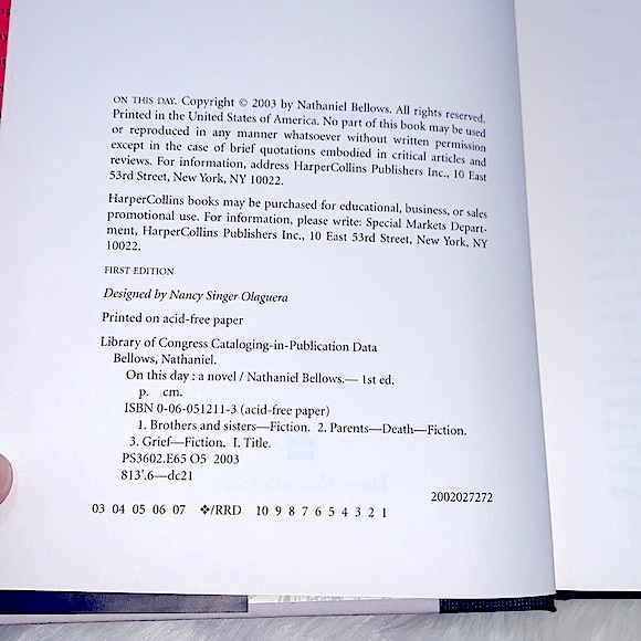 »On This Day« Hardcover Book Author Nathanial Bellows, Published 2003 »272 Pages - Picture 5 of 10